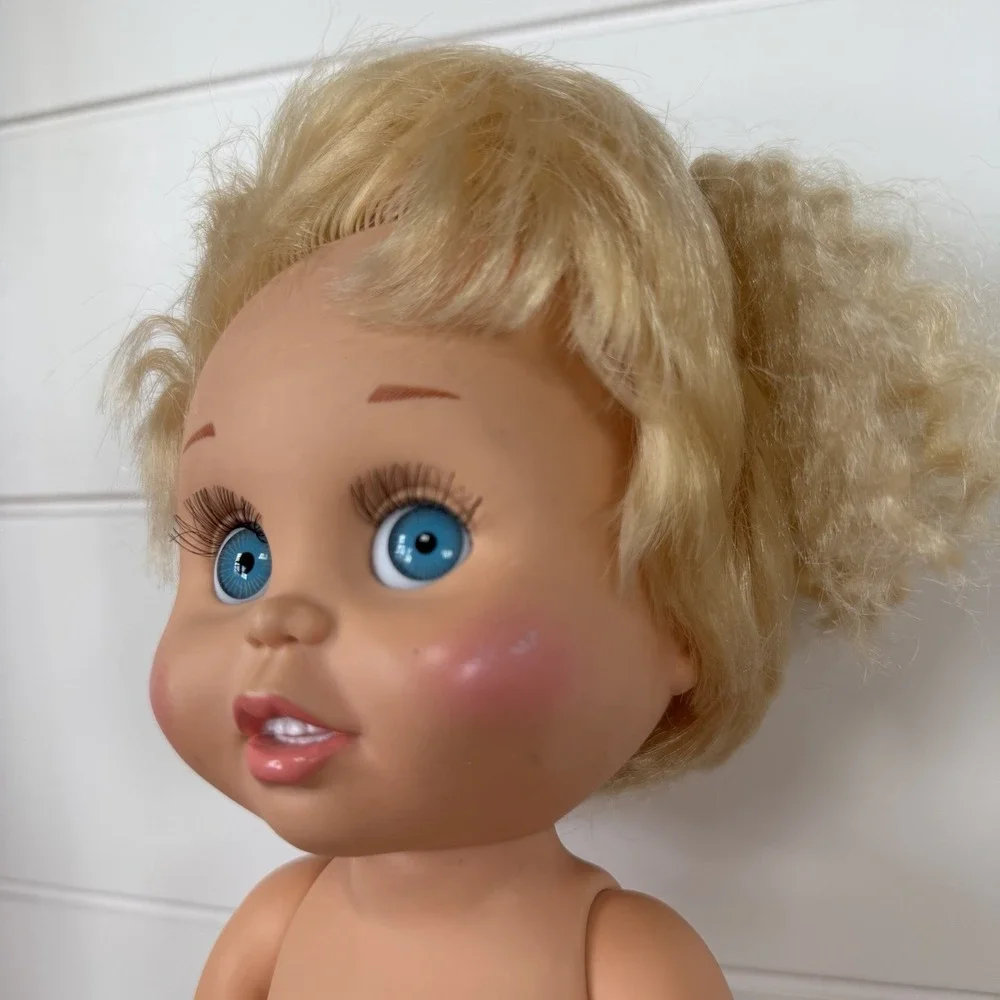Galoob‎ Baby Face Doll #7 So Innocent Cynthia LGTI 1990 VTG Posable *Wear*